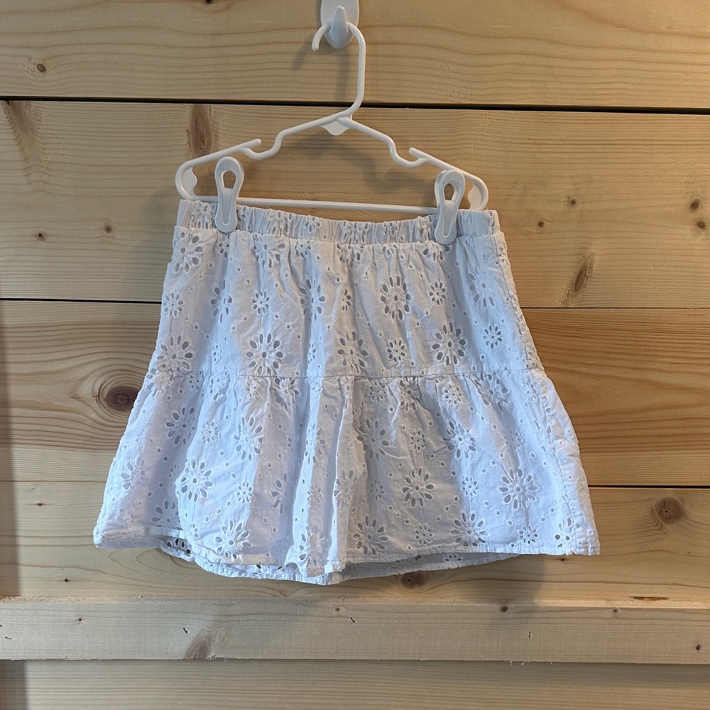 Celebrity Pink White Eyelet Skirt
